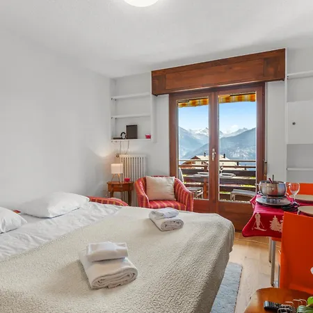 Apartman Escapade Romantique Avec Vue, Balcon Et Parking Crans-Montana